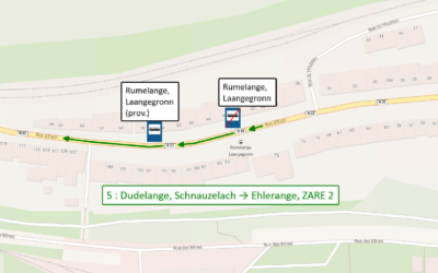 Déplacement temporaire d’un arrêt de bus
